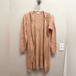 Coral & Tan Cardigan